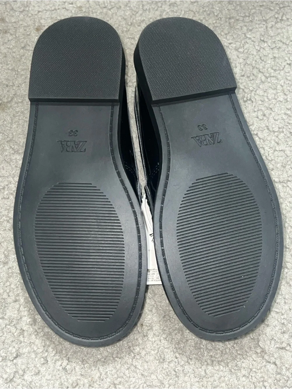 Zara Kids Black Patent Penny Loafers